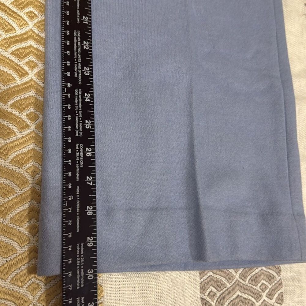 (R) Banana Republic Italian Wool Blend Wide Leg Pant, Blue SIZE 14 S br #773535 - Picture 2 of 11